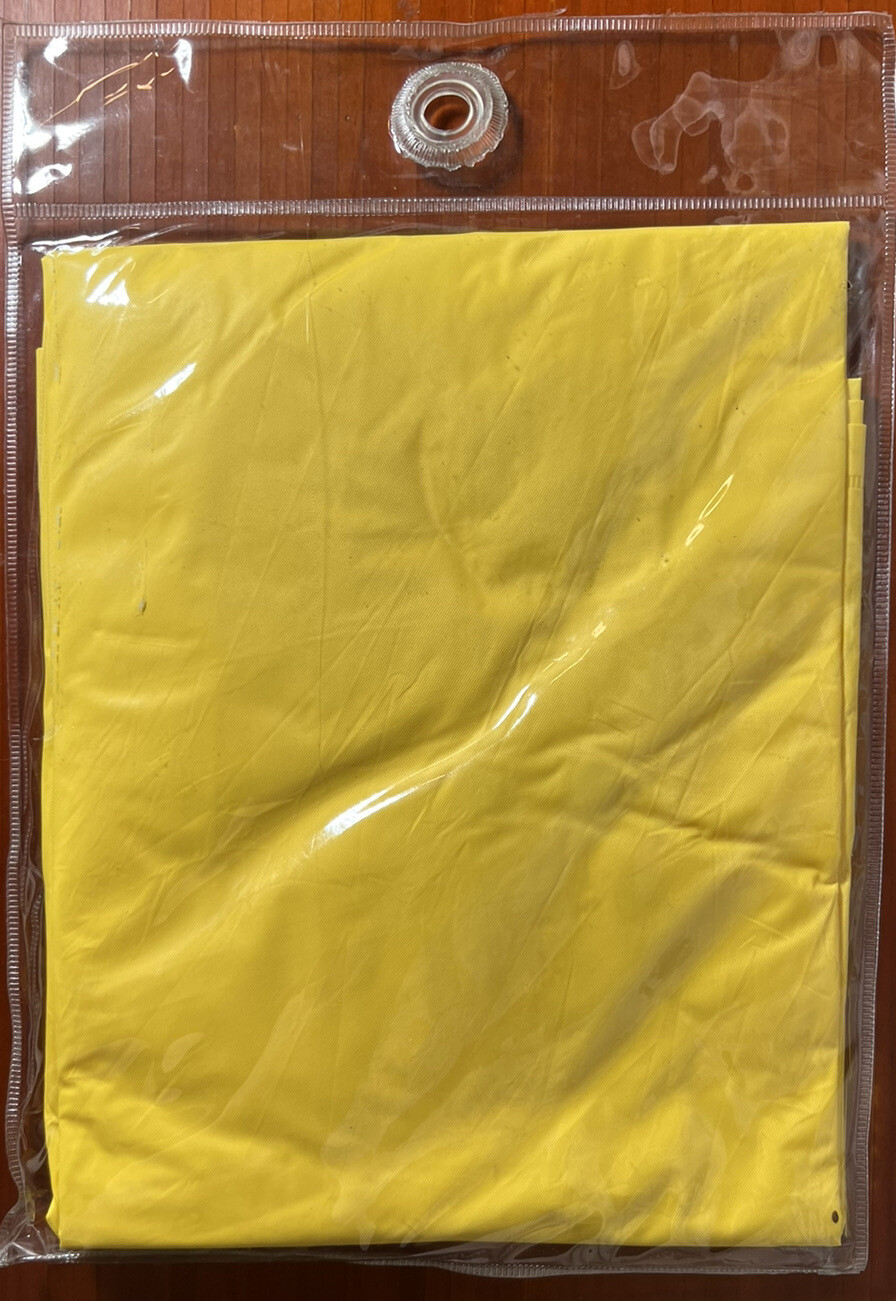 Waterproof Vinyl Rain Poncho Full Length 50″ x 80″ Boulder Creek Yellow