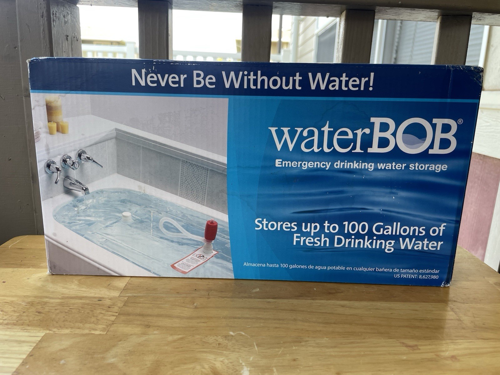 WaterBOB Bathtub Emergency Drinking Water Storage Container, 100 gallons New