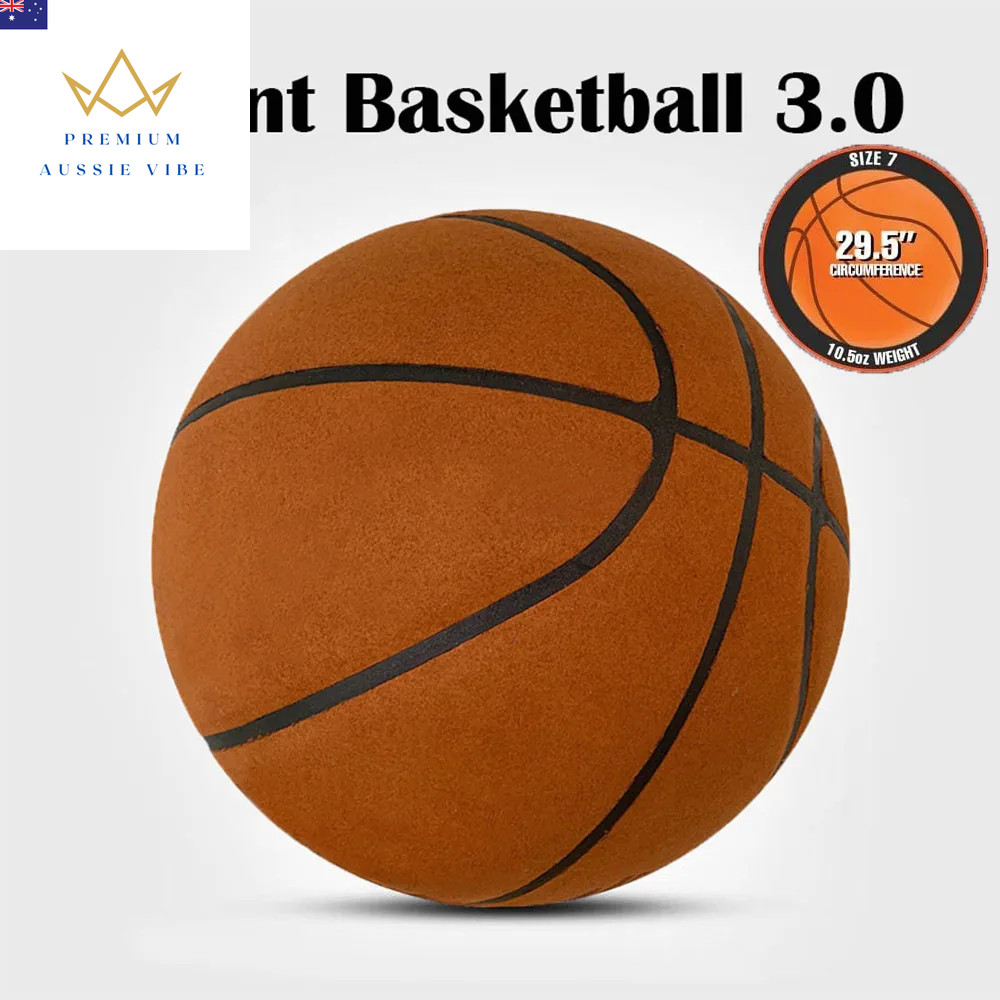Grooved Silent Basketball 29.5”/27.5”Foam Basketball Indoor Training Silent Ba