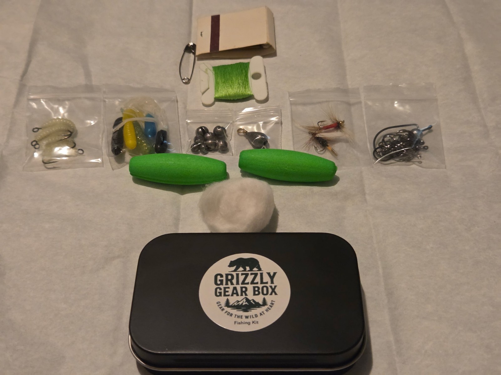 Survival Fishing Kit- With everything needed to catch fish In a emergency..