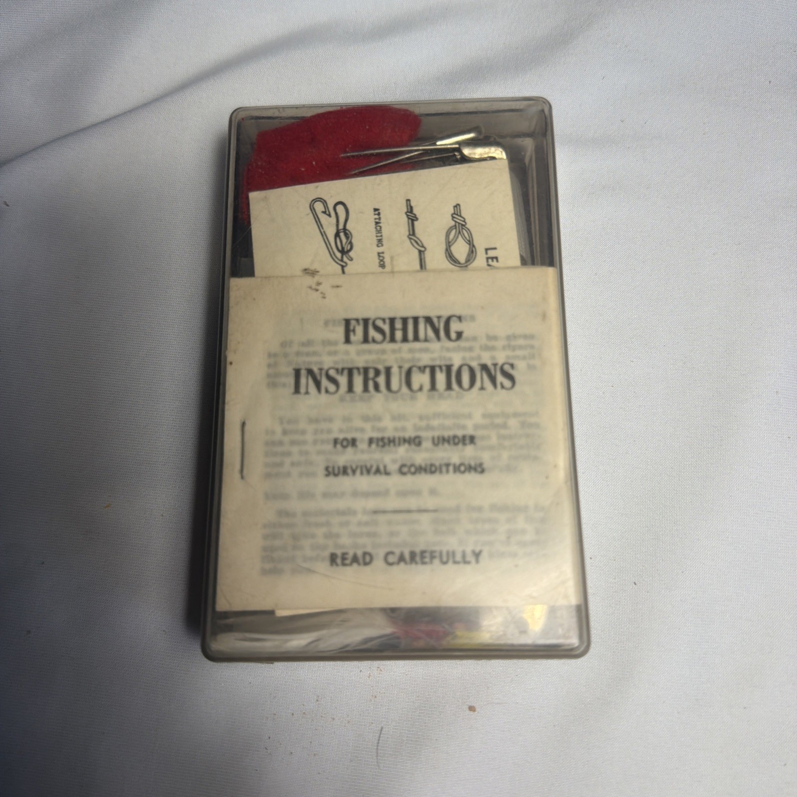 Vintage TRA-CON US Military Issue Emergency Fishing Kit FSCM 22835 (1303)O