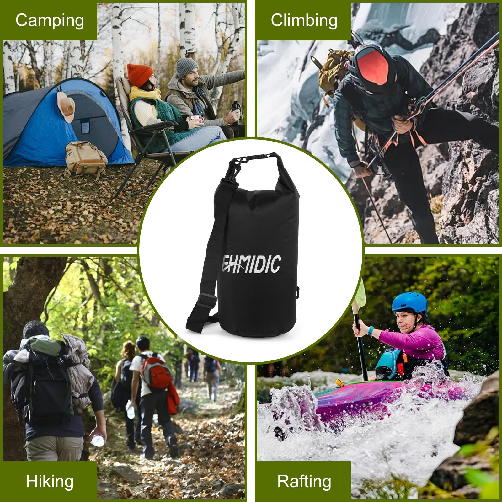 Fhmidic Bear Protection Travel Carrier Bag Case, 10L Waterproof Bear Bag Kit …