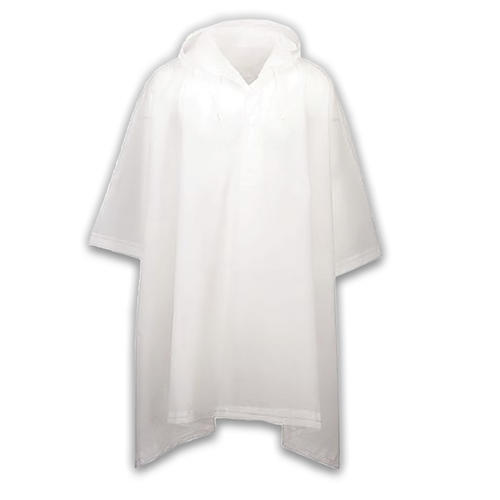 Clear Emergency Rain Poncho, One Size Fits All, Compact, Lightweight & Durable