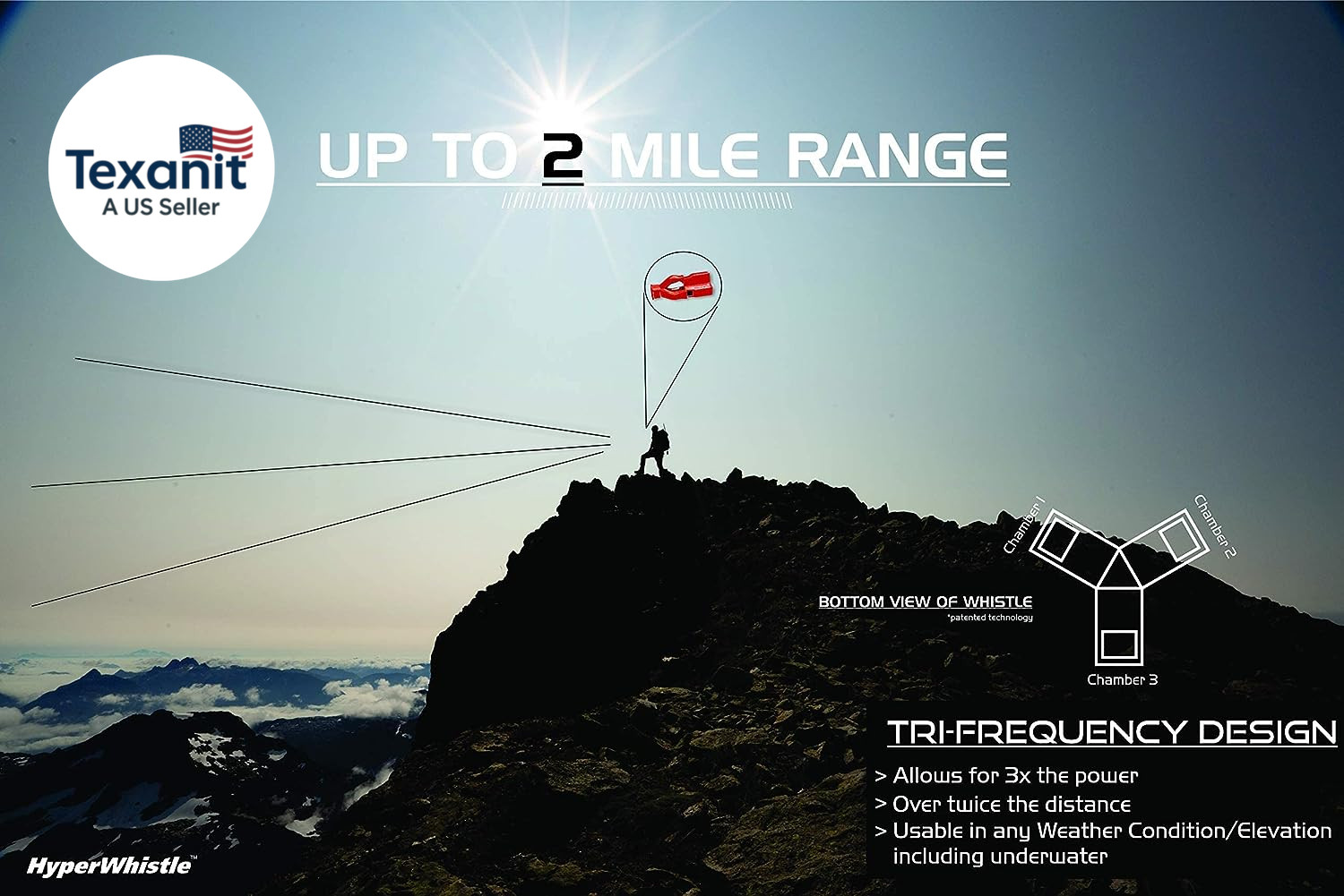 the Original Worlds Loudest Whistle up to 142Db Loud, Very Long Range, for Refer
