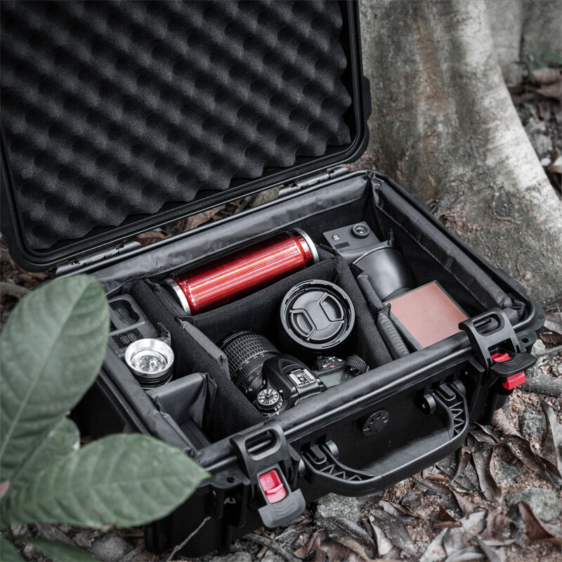 Waterproof Hard Case with Lid Storage Box and Dividers Precision Instrument Case