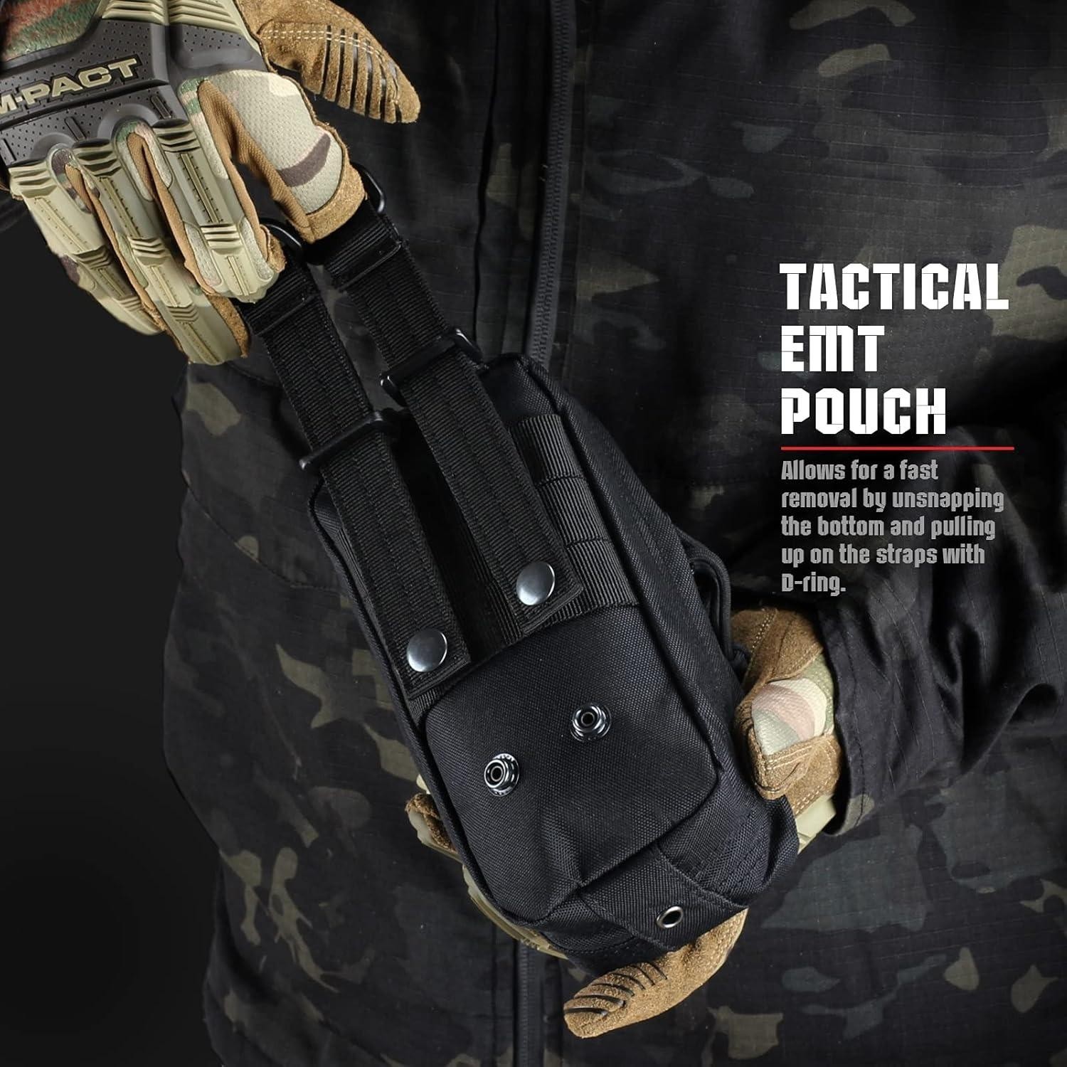 For use in IFAK trauma first aid tool storage bags and MOLLE first aid kits