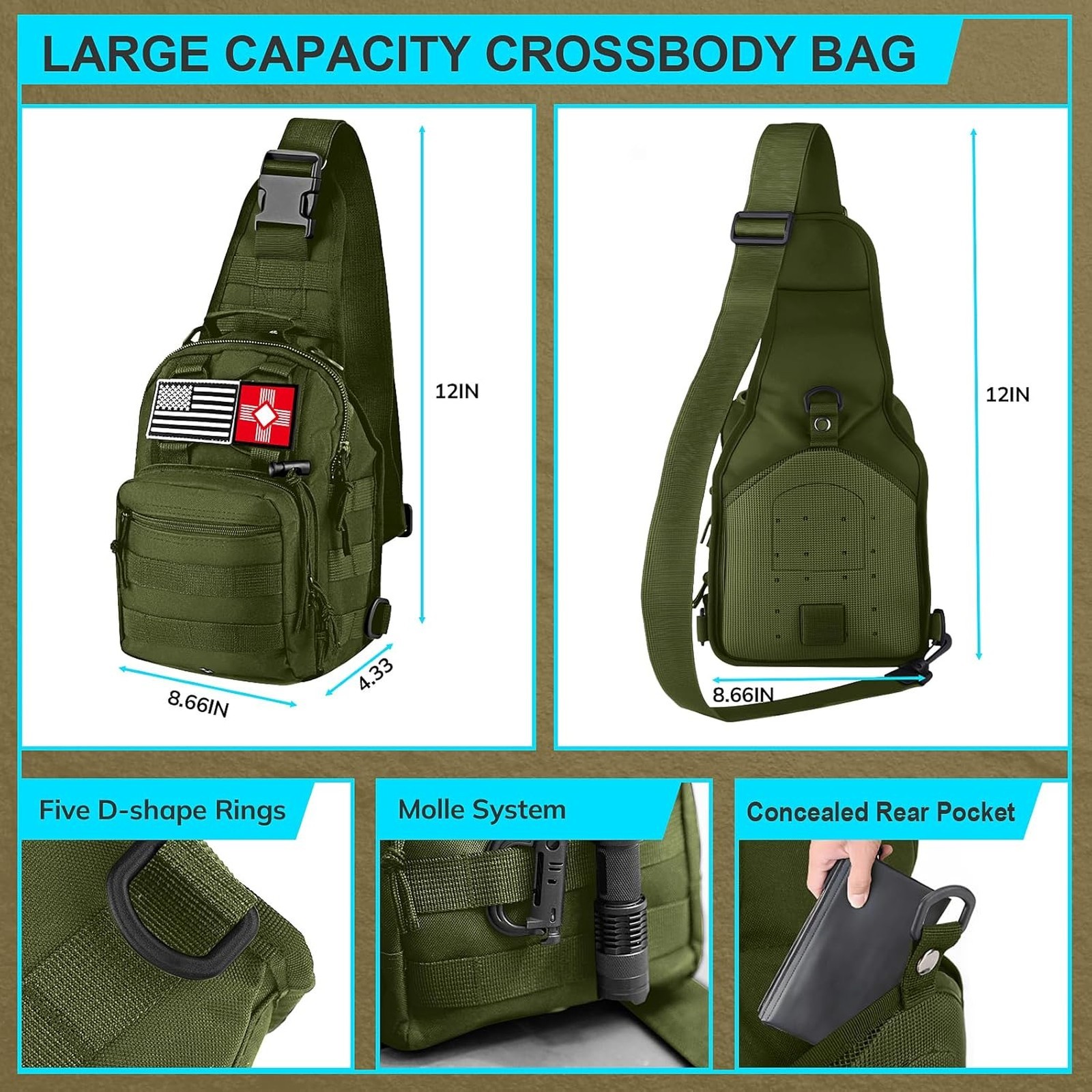 Emergency Survival Kit 251pcs First Aid Gear Backpack for Camping Hiking