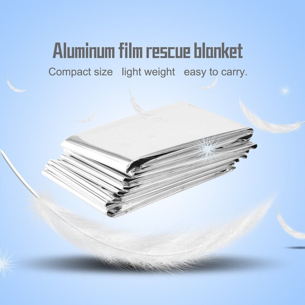 2 x 210cm*130 cm Emergency Survival Rescue Reflective Blanket