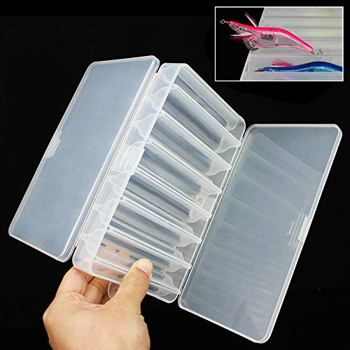OriGlam Fishing Lure Box Tackle Storage Trays – Double Side 14 Clear