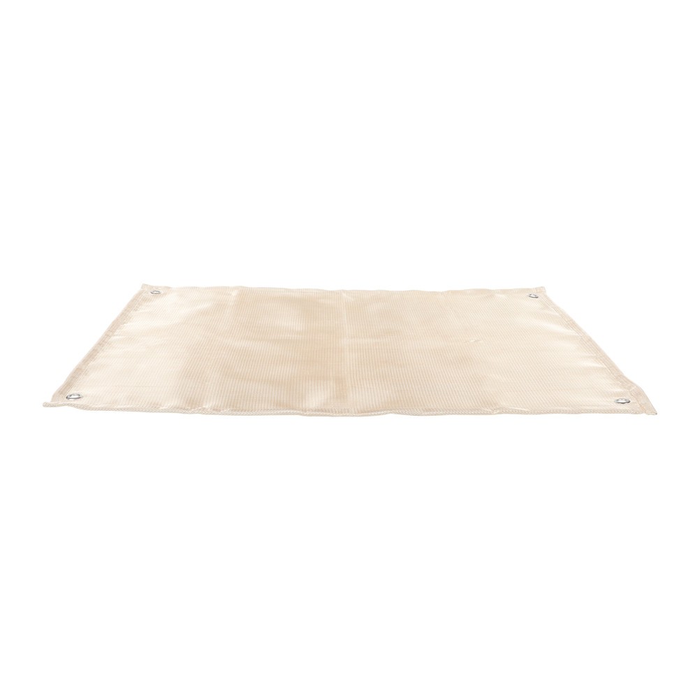 Fiberglass Fire Blanket Outdoor Rug 4×6 Heat Insulation Mat Khaki for Safety