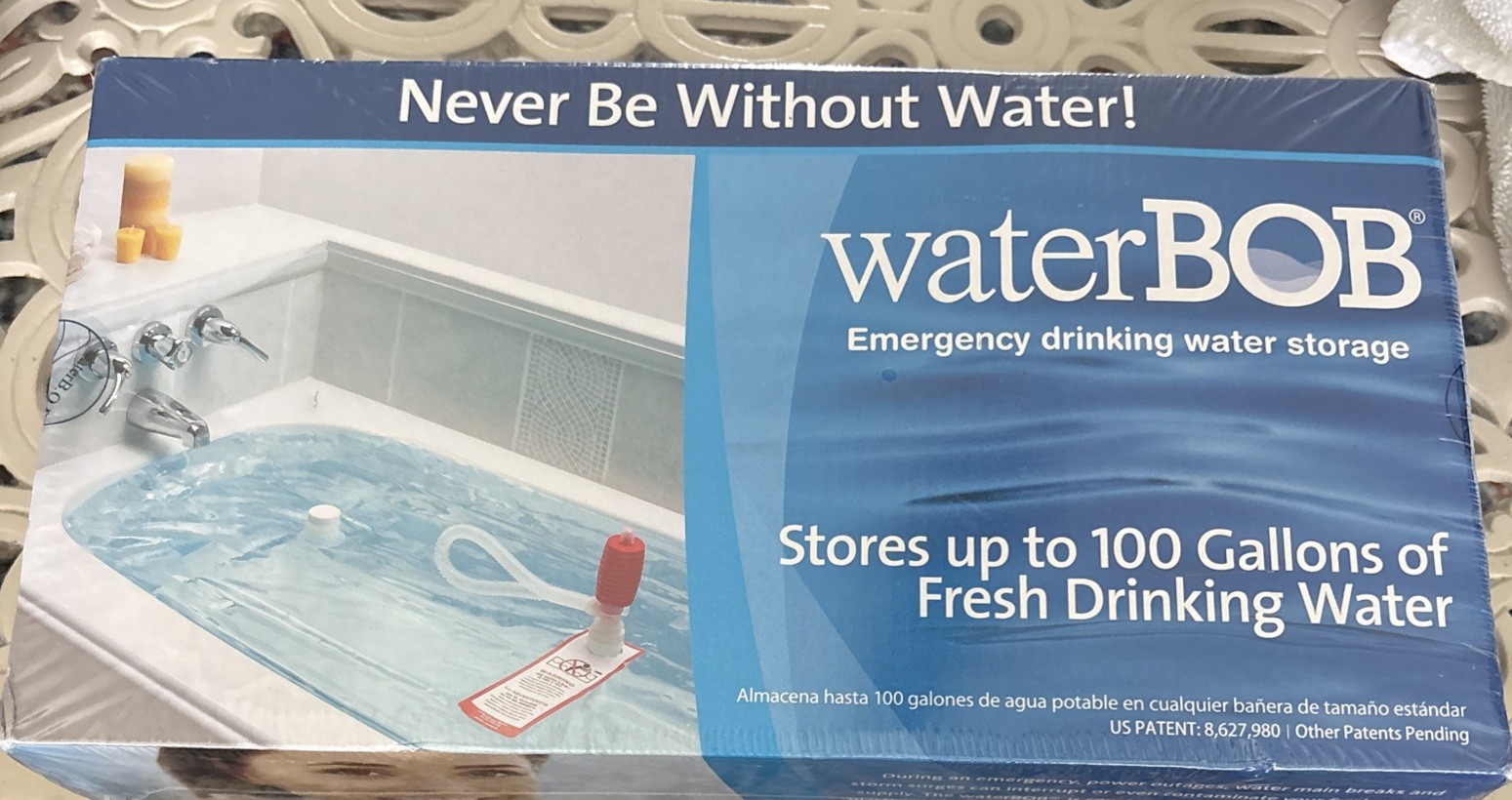 New Water BOB Survival Emergency Drinking Fresh Water Storage 100-Gallons Kit