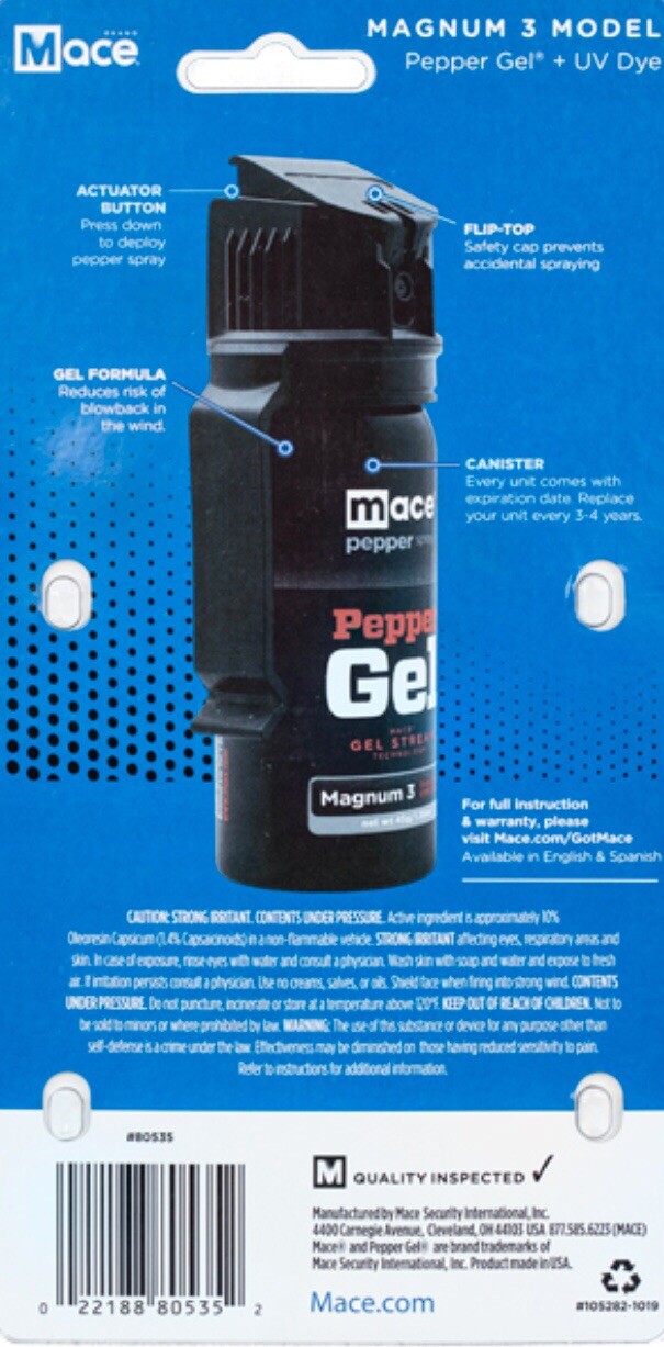 18 FT USA MACE Pepper Spray GEL Home POLICE WOMEN Self Defense Magnum 3 FLIP TOP