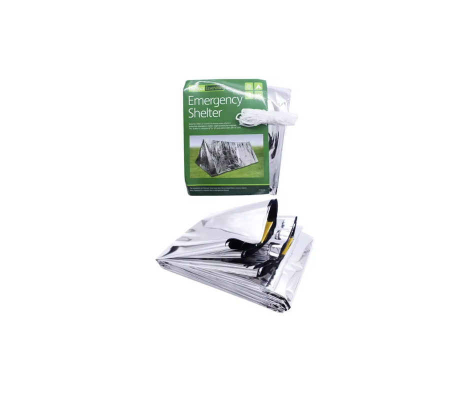 2-Person Emergency Tent -Blanket Survival Mylar Heat Camping & Hiking