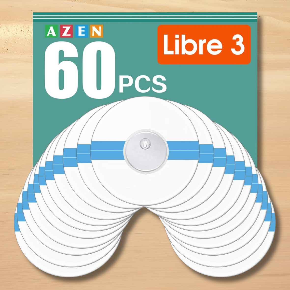 60 Pack Freestyle Sensor Covers for Libre 2/3,Waterproof Sensor Patches,Adhesive