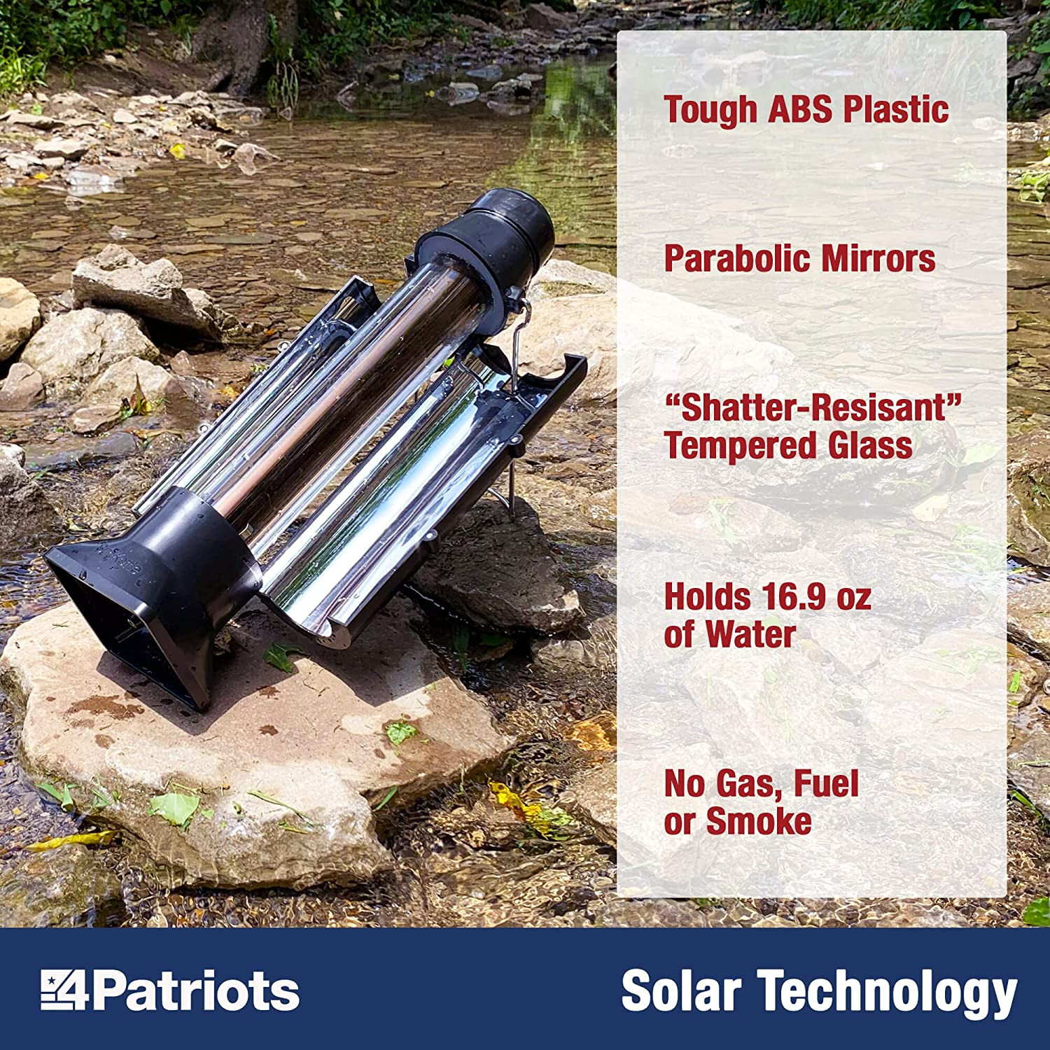 Sun Kettle Personal Water Heater: Portable Thermos Boils Water Using the Sun, Th