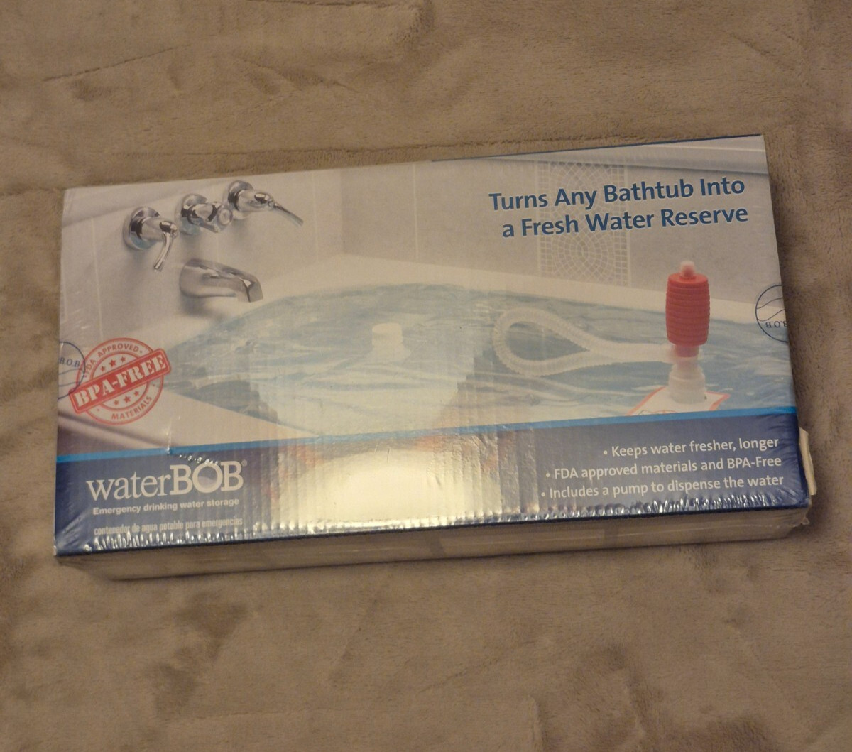 Water BOB Survival Emergency Drinking Fresh Water Storage 100-Gallons Kit New