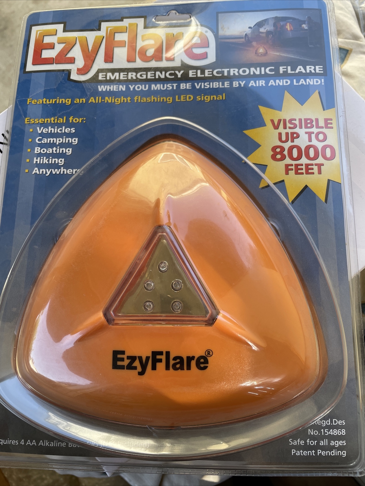 EzyFlare EZY FLARE Emergency Roadside Electronic Flashing LED Warning Light NEW!