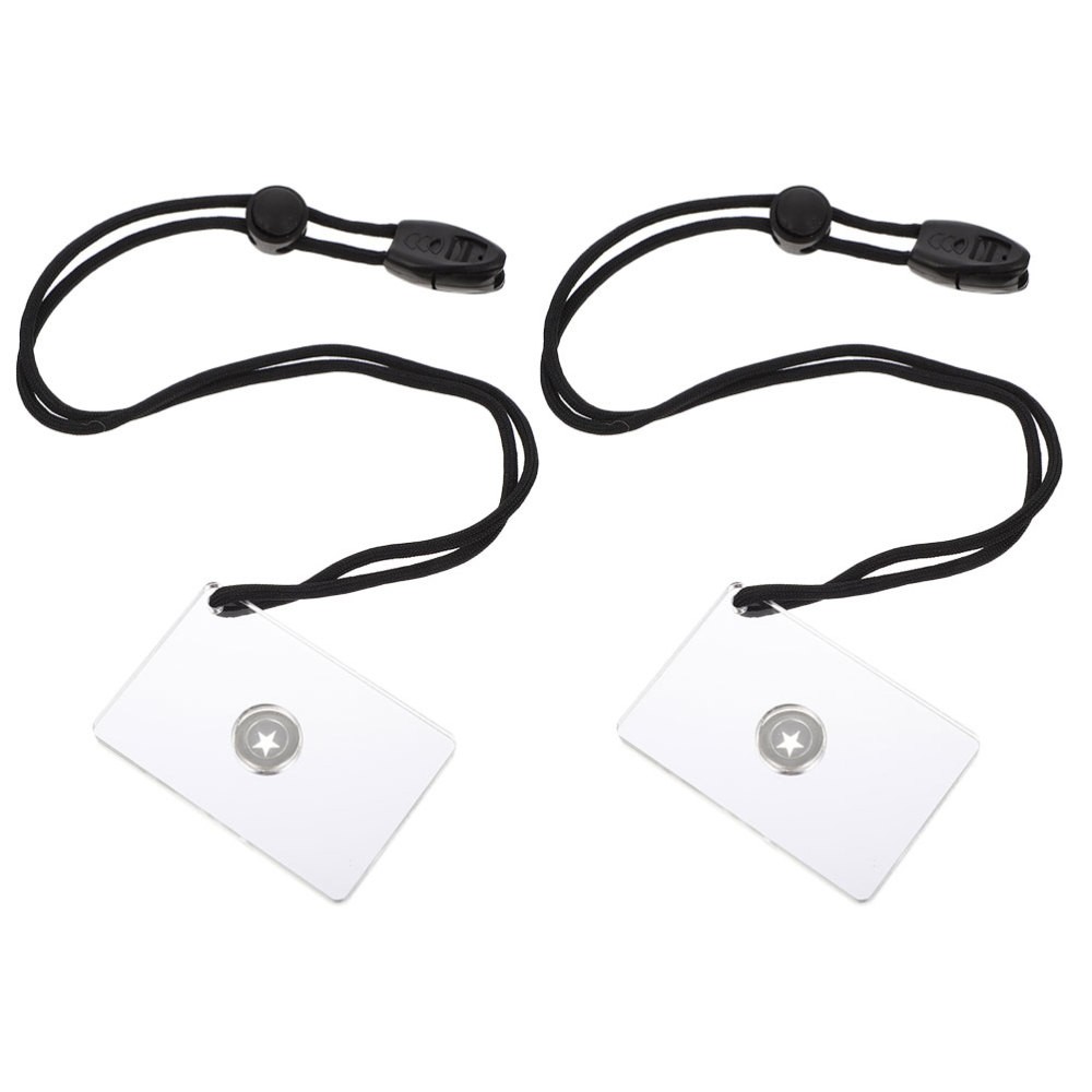 2 Pcs Survival Signal Mirror Sighting Reflective Scuba Diving Hand