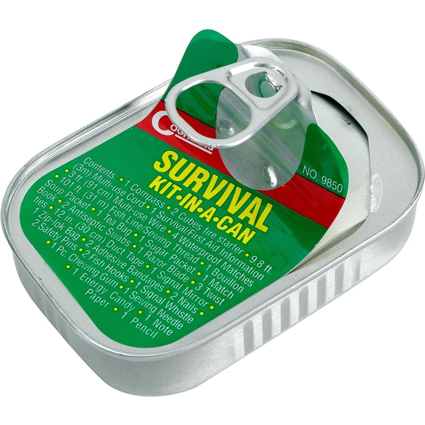 Coghlan’s Survival Kit-in-a-Can 38 Essential Camping & Hiking Tools