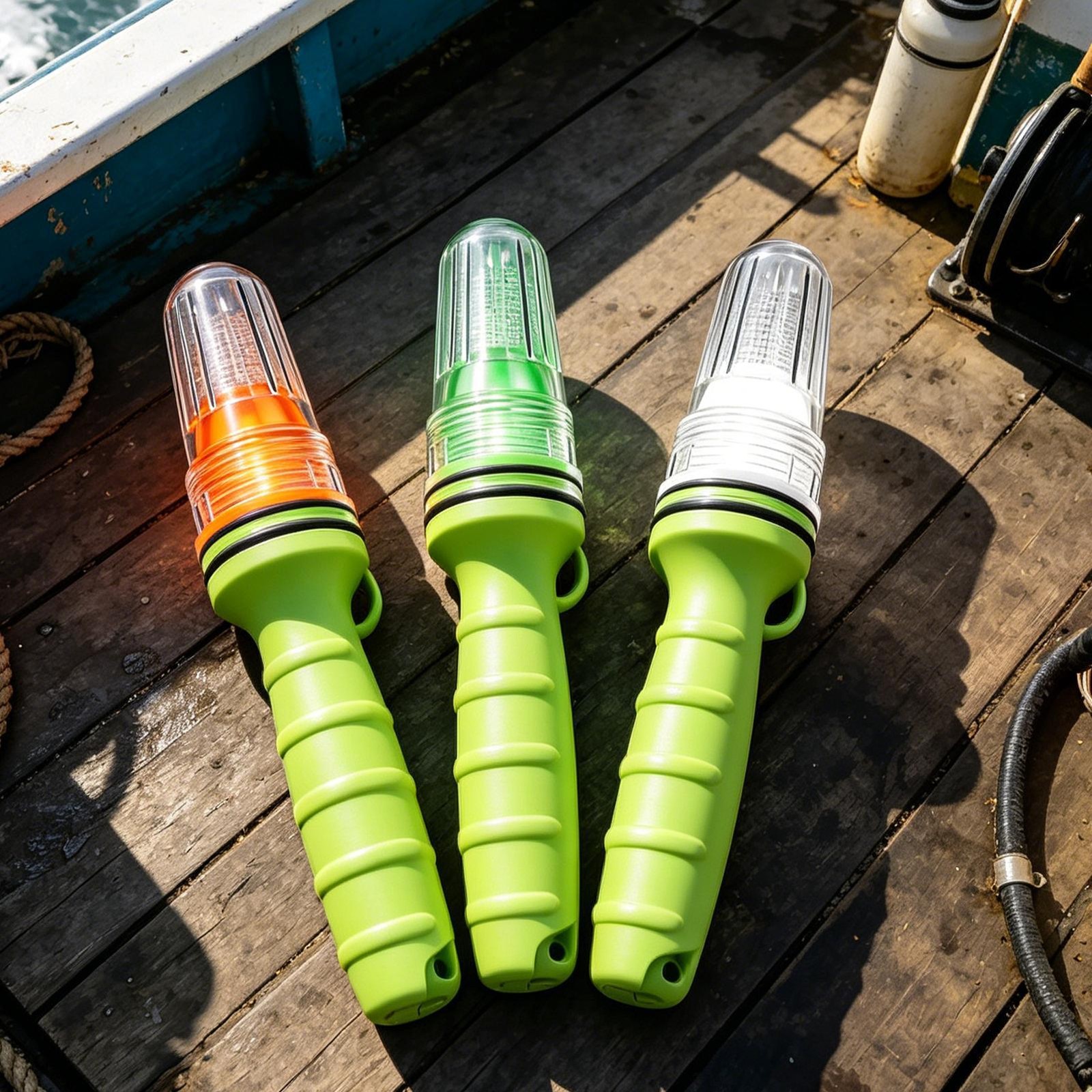 Flares for Boating 3 Pieces Seepage-Proof Compact Boat Signal Light