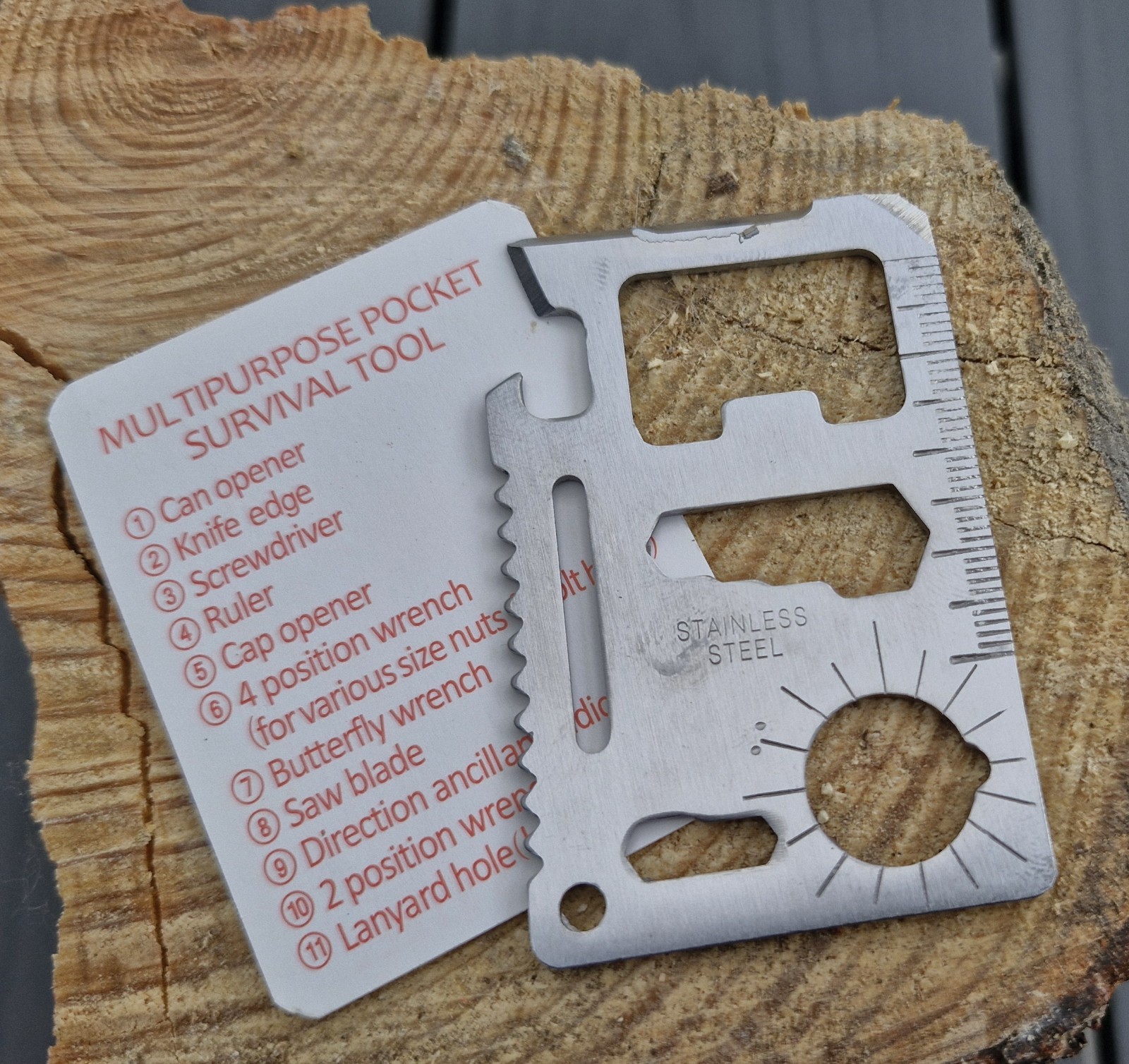Survival set SOS 7 pcs outdoor box BW multitool emergency box emergency set outdoor box