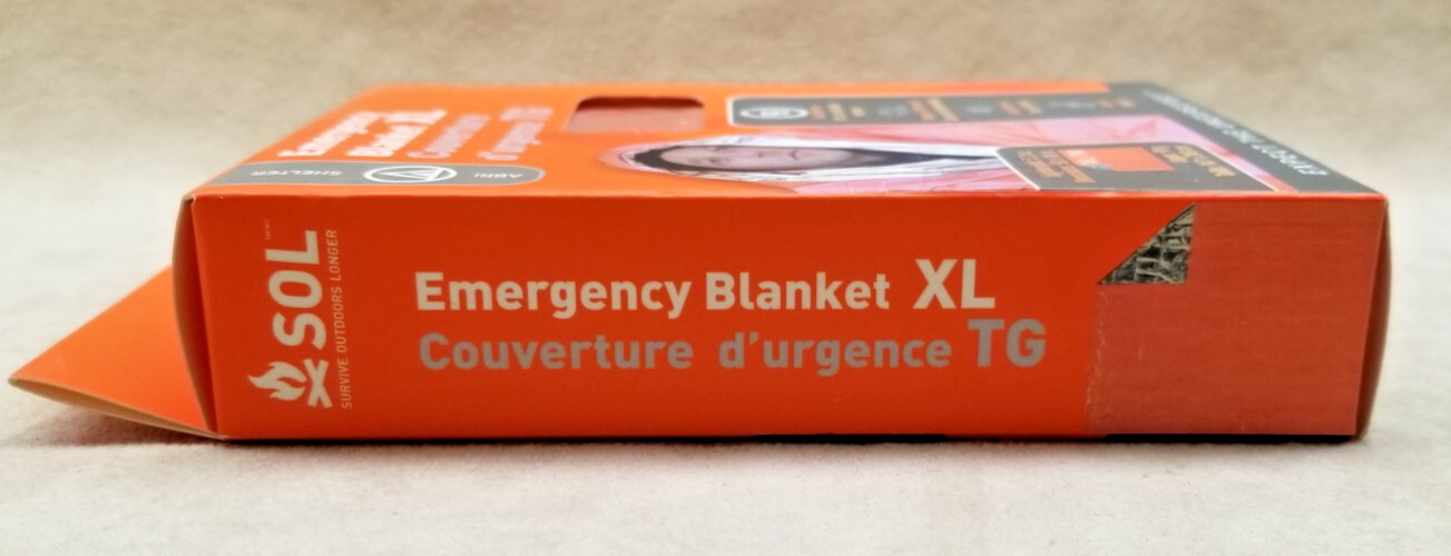 SOL Heat Sheet Survival Thermal Emergency Blanket XL 2 Person Quiet and Warm!