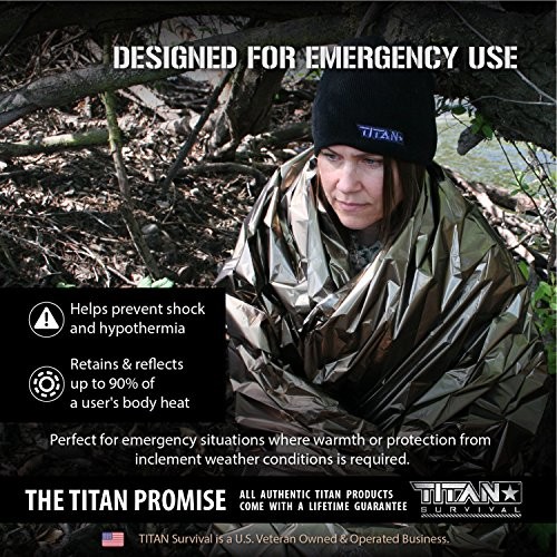 – Mylar Survival Blankets 5 Pack – 90% Heat Retention L (52″ x 82″) Olive Drab