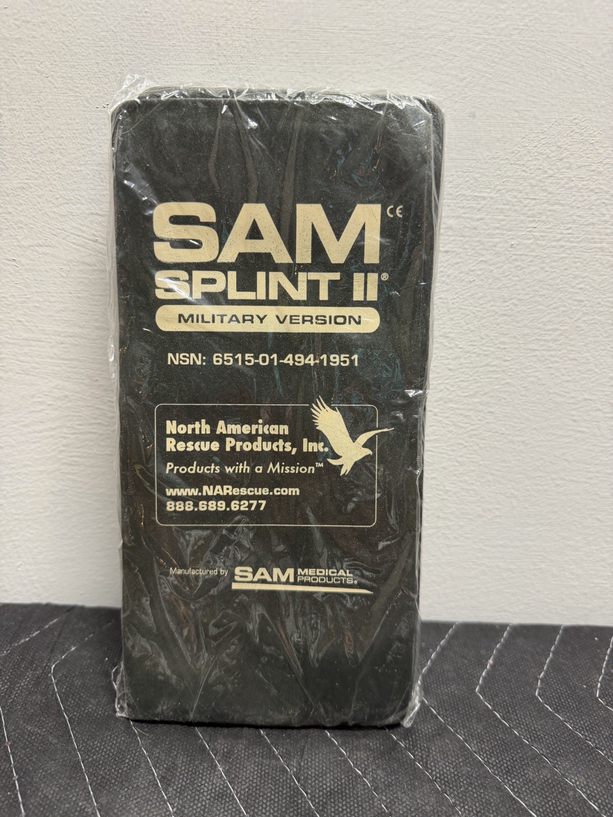 SAM SPLINT II NORTH AMERICAN RESCUE 50-1005 Military UNIVERSAL SPLINT ONE (1)