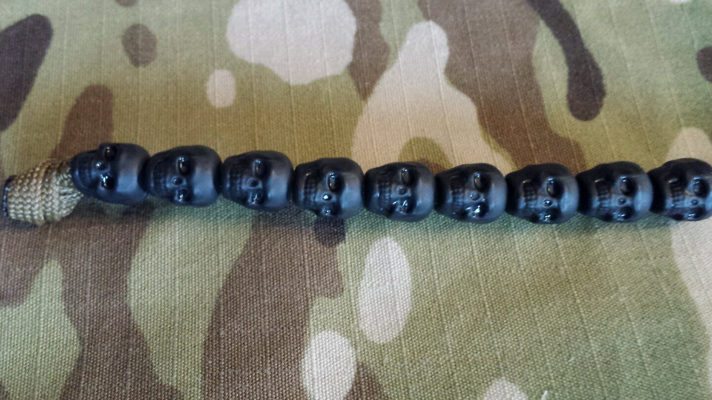 Skull Beads Ranger Pace Counter 19 colors 5000 meters US Veteran Made in USA