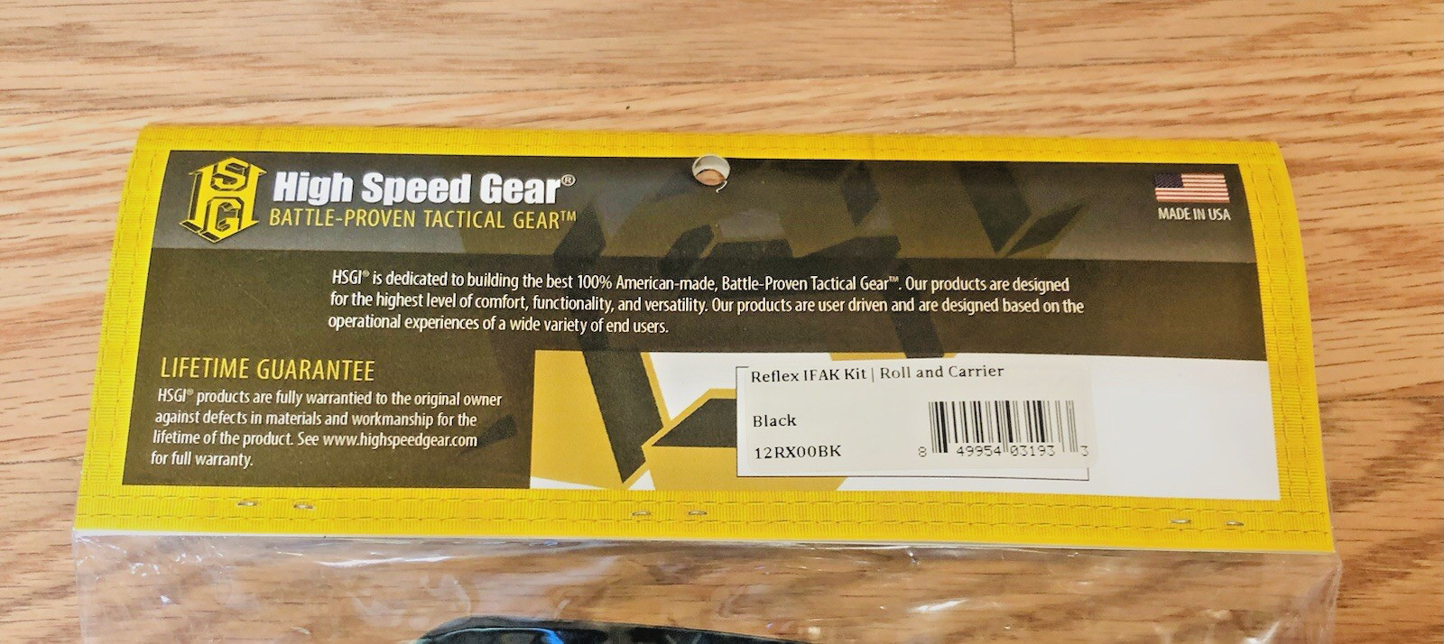 HSGI High Speed Gear Reflex IFAK Kit Roll & Carrier Black 12RX00BK Tactical NEW