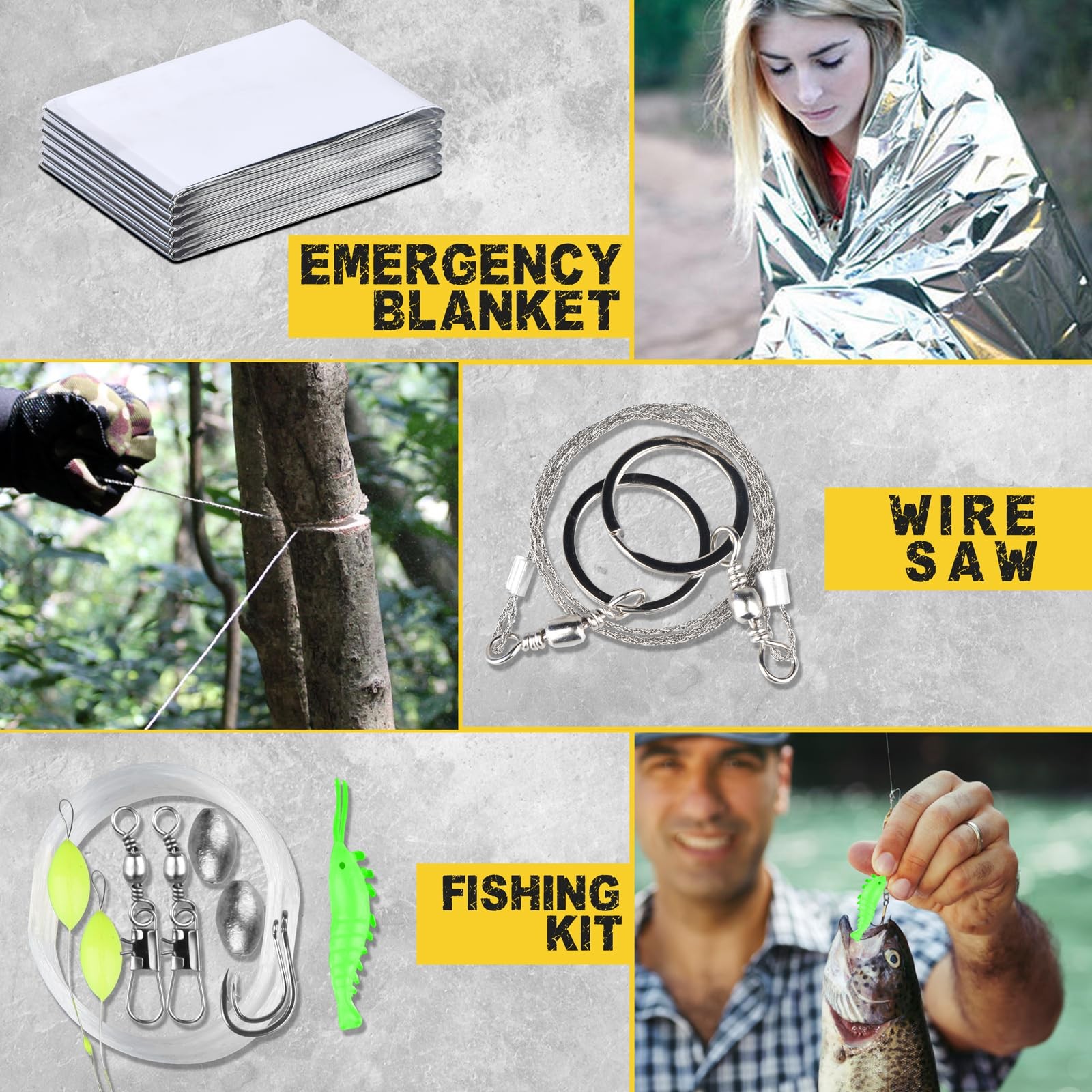 Kit De Supervivencia 28 En 1 Con Equipo De Emergencia Para Acampar Lujo