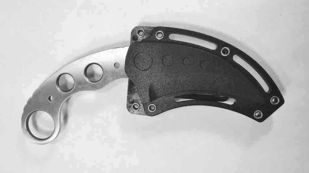SS Tactical Karambit Fixed Blade 7″ Neck Knife + 44 Magnum Small Bullet Knife