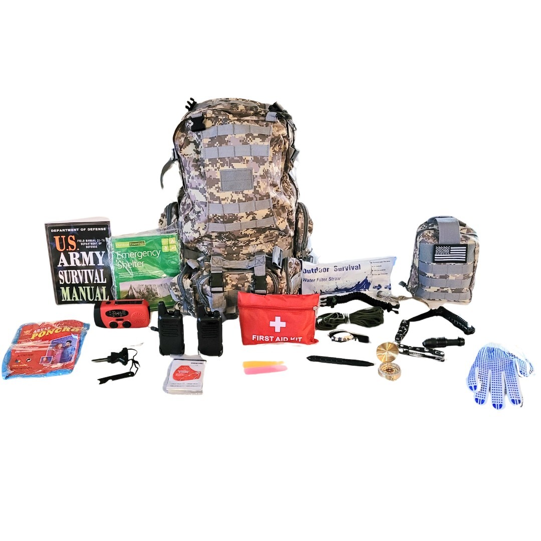 Ultimate All in One Survival Kit For Camping Hunting Hiking Bug Out Bag