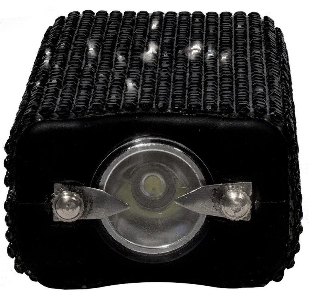 RHINESTONE MINI 3″ RECHARGE Stun Gun WOMEN Self Defense SAFETY LED Flashlight