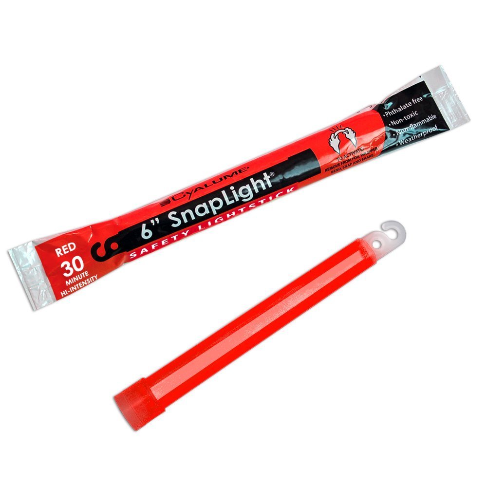 Lot 12 Red Cyalume Hi Intensity Light Sticks Prepper Bug Out Disaster Survival