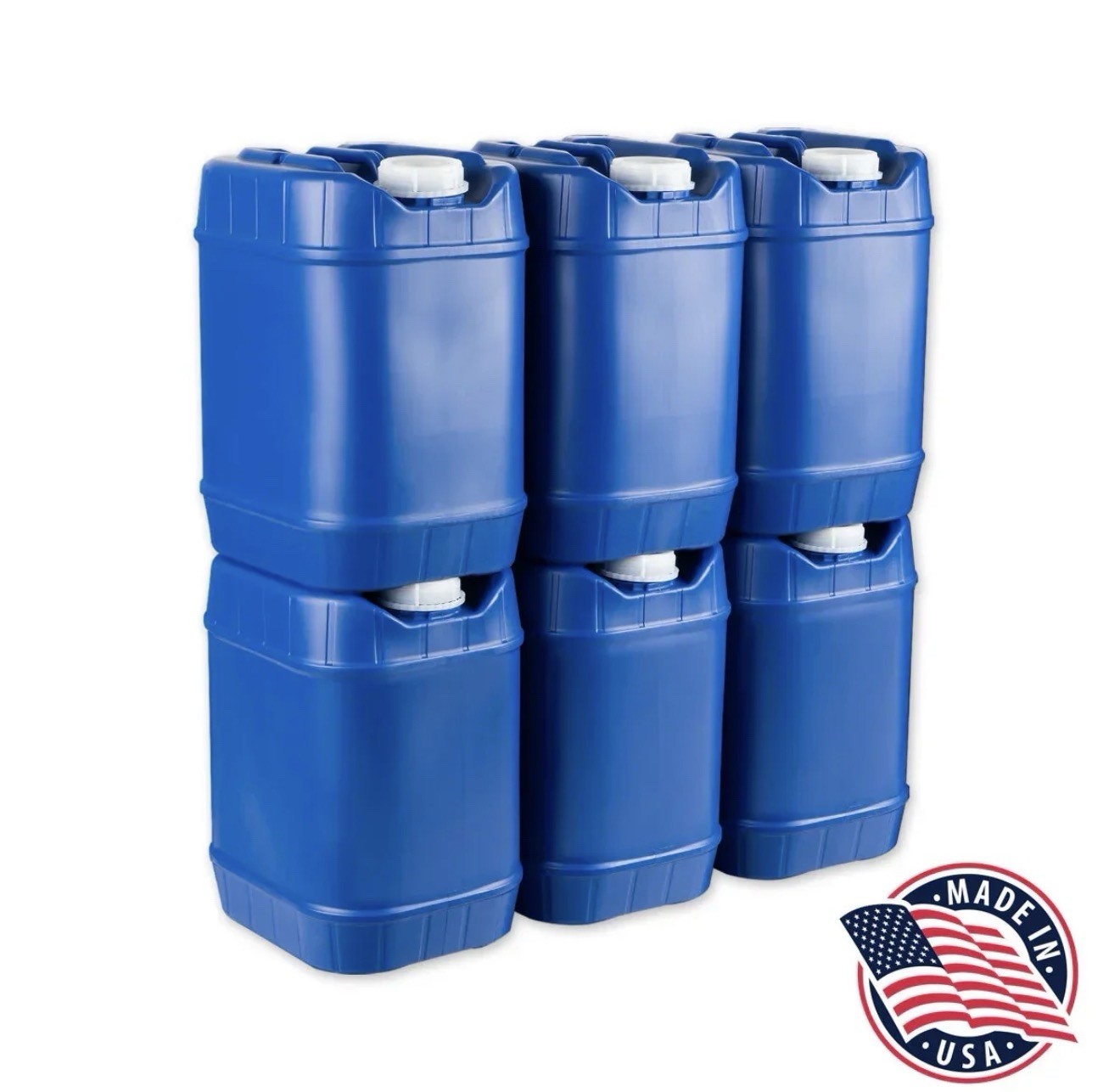 5-Gallon Stackable Water Storage Containers, Emergency Water Storage for Camp…