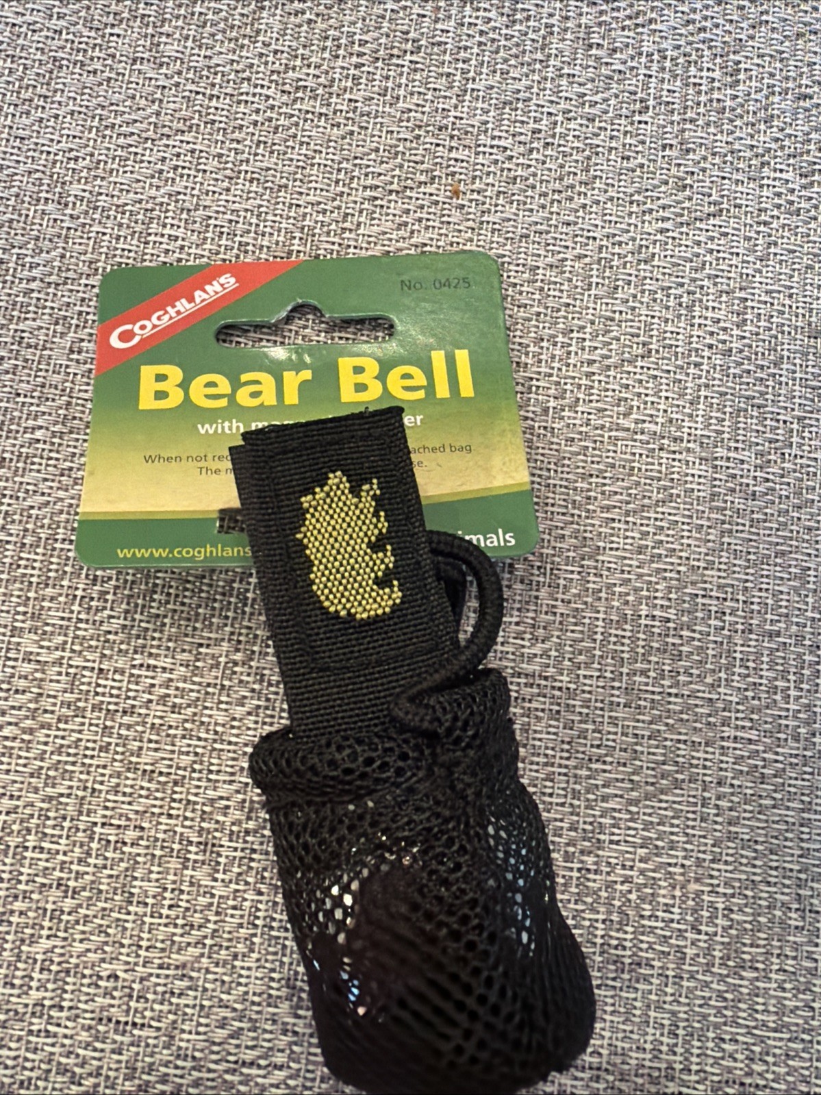 Coghlan’s Bear Bell with Magnetic Silencer Bag and Loop strap Hiking Safety