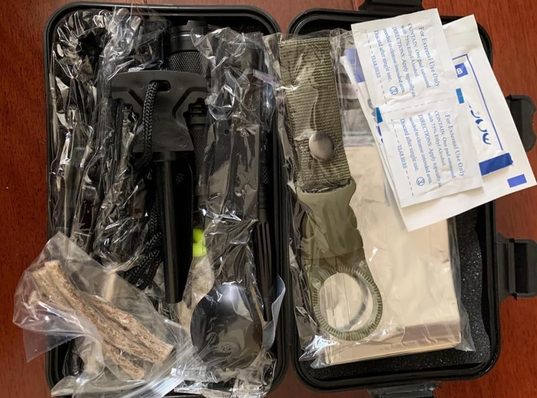 35 in 1 Emergency Survival Kit: Life-Saving Tools for Adventurers and Travelers