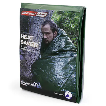 EMERGENCY ZONE 128 Heat Saver Dual Layer Insulating Blanket