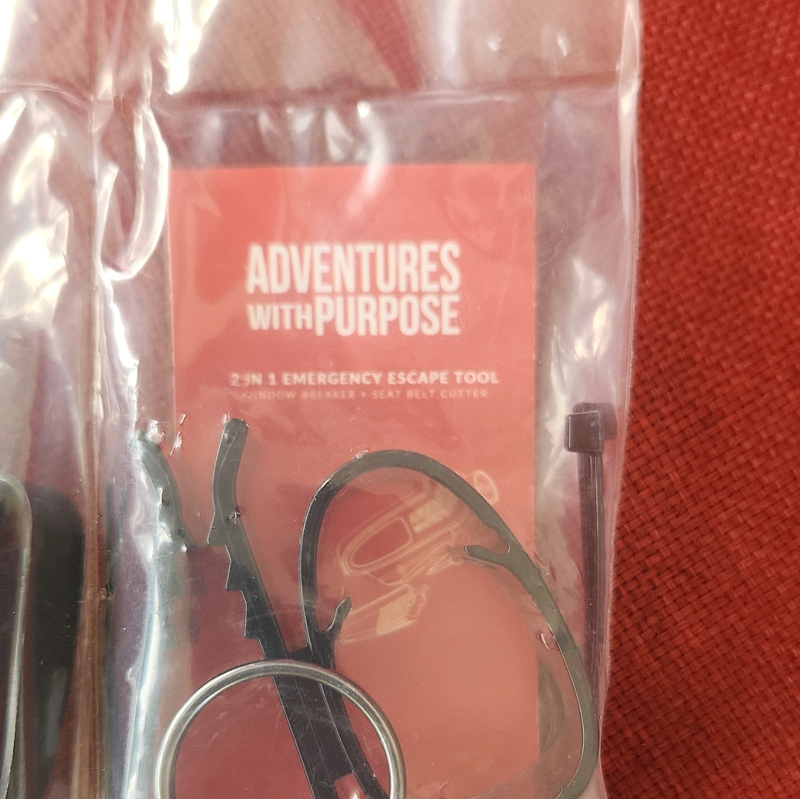 Adventures With Purpose AWP 2-in-1 Escape Tool Window Breaker Seat Belt Cutter