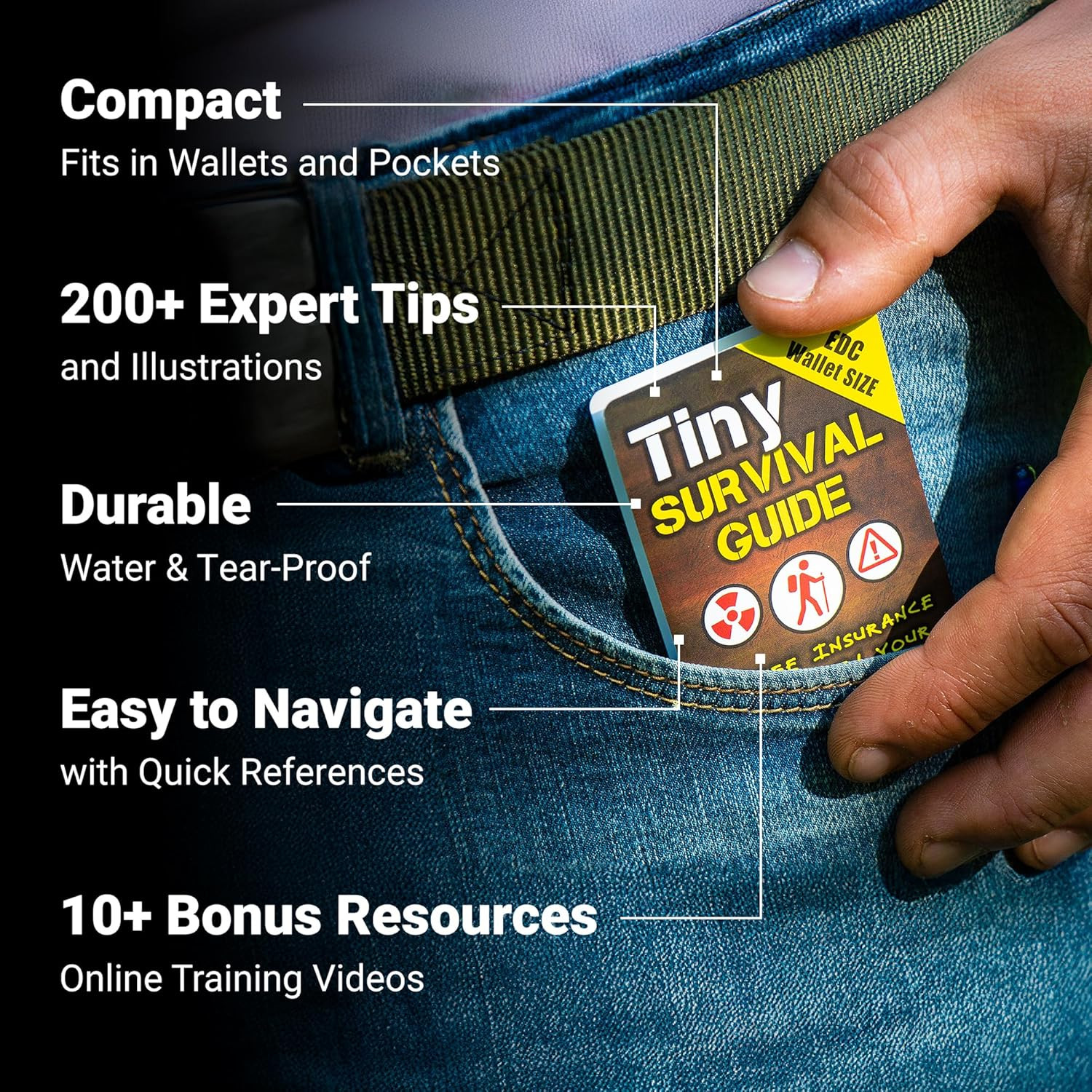 Tiny Survival Guide – Micro EDC Emergency Preparedness Pocket Handbook for Campi