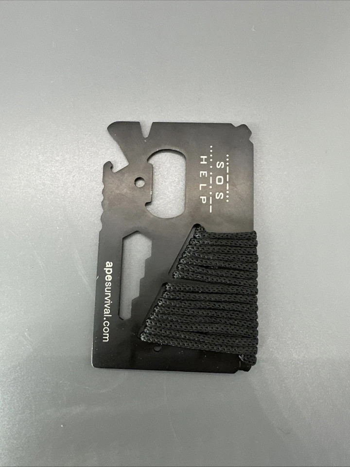 (NEW) APE SURVIVAL 15 in 1 Keychain Tool Camping Outdoor Hiking FREE US SHIP