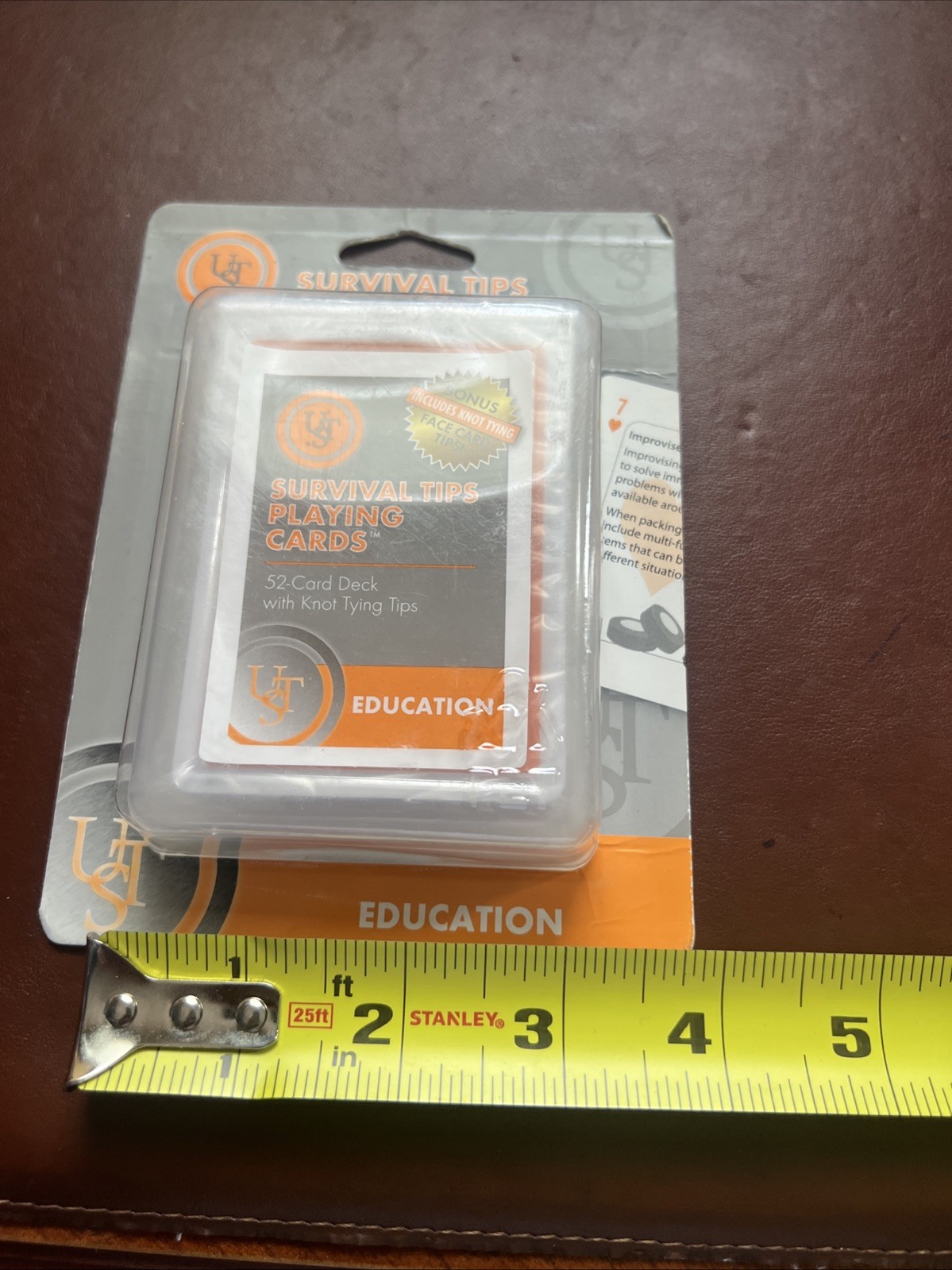 Playing Cards Survival Tips Ultimate Survival Gear PLASTIC CASE Prepping Prepper
