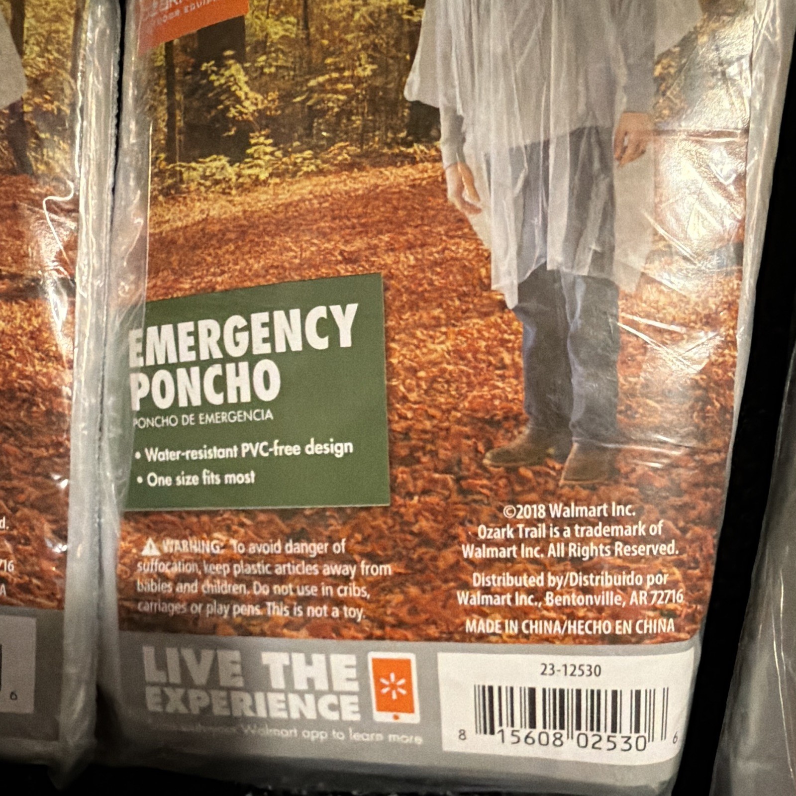 Ozark Trail Emergency Poncho Clear Plastic LOT OF 11 CHEAPER THEN WALMART!!!