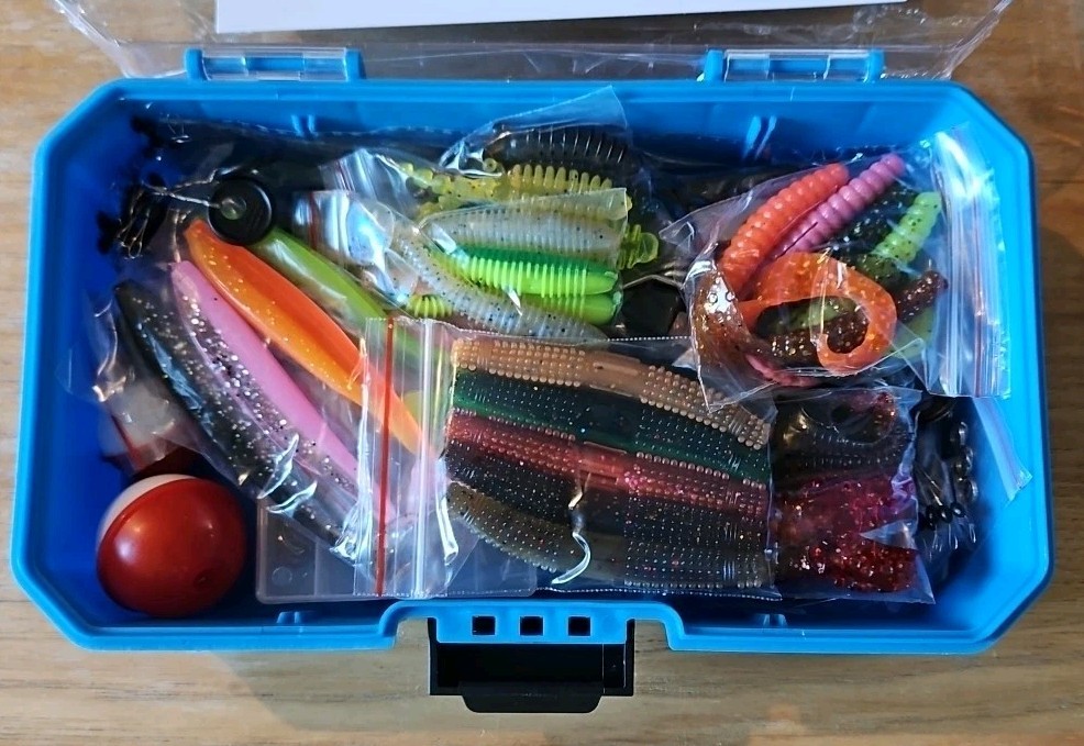 PLUSINNO Fishing Tackle Box with Included, 373PCS Lures Kit…