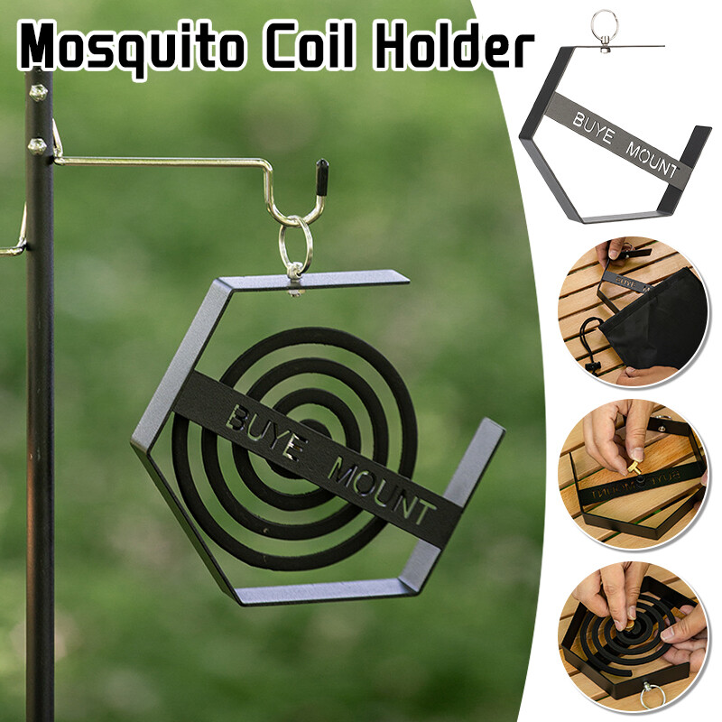 Hanging Mosquito Coil Holder Heat-Resistant Outdoor Camping & Hiking Portable