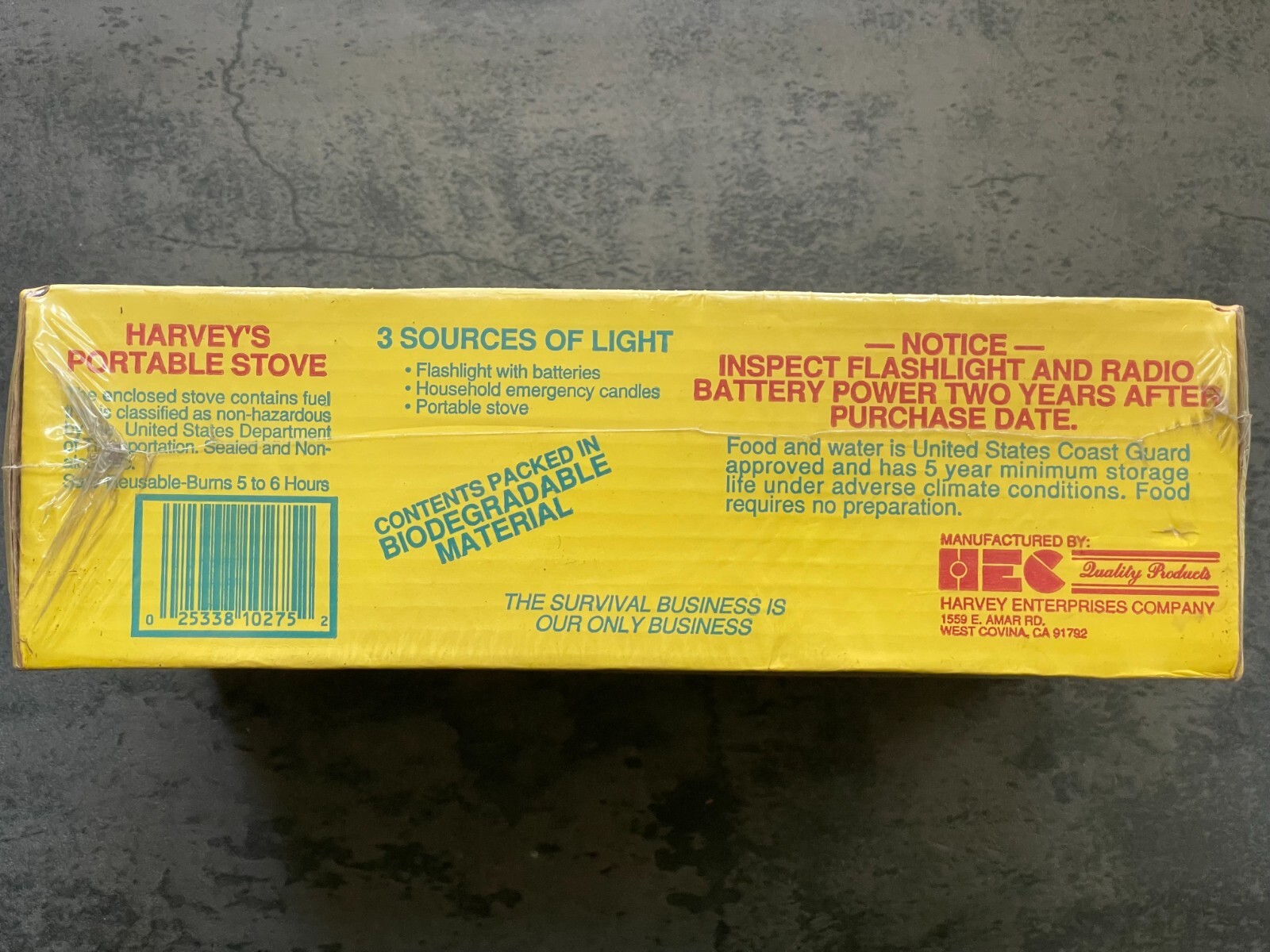 VTG Earthquakes Tornadoes & Hurricanes Survival kit Harvey Enterprises Co. 1989