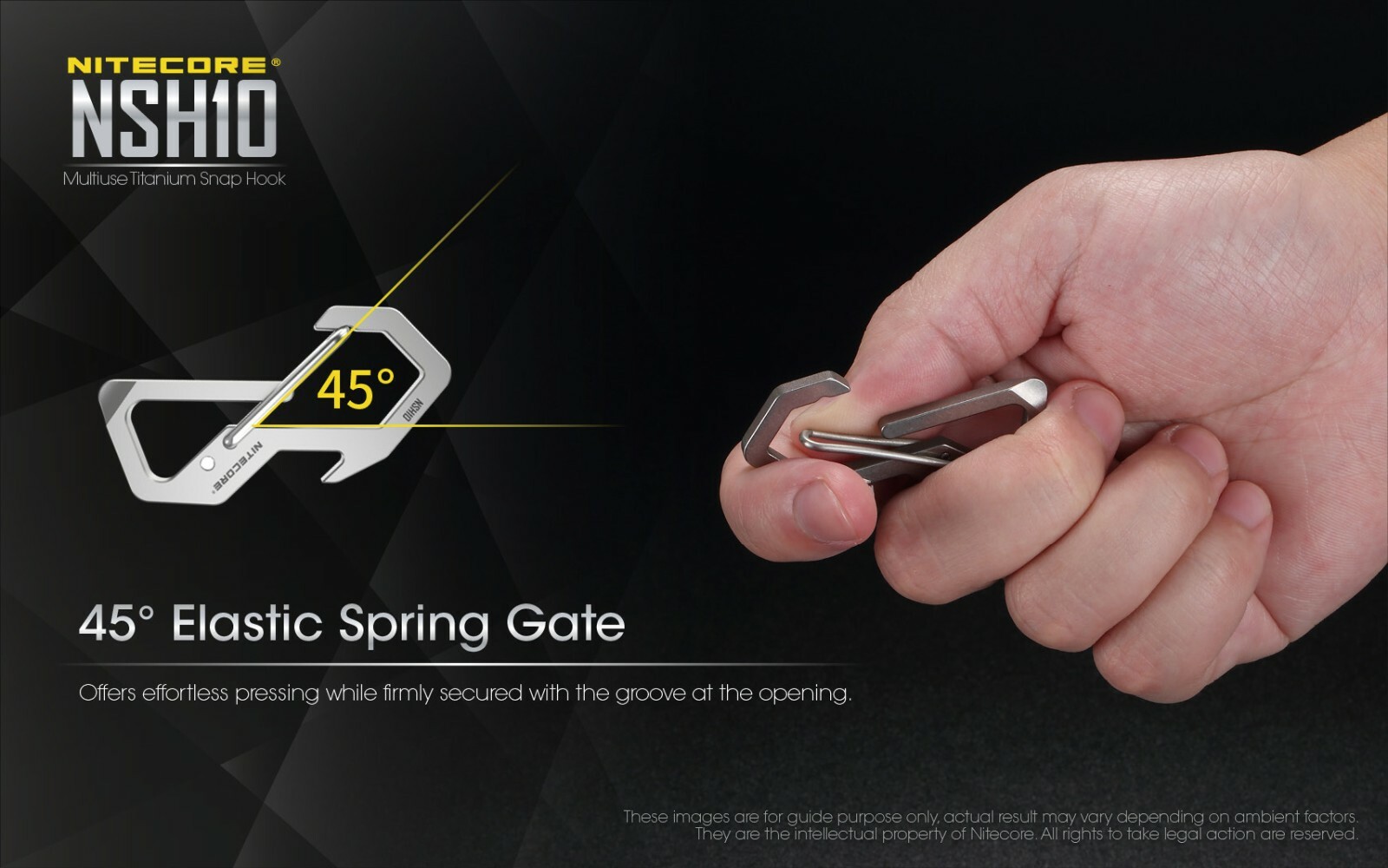 NITECORE NSH10 Titanium EDC Multi-Tool Carabiner