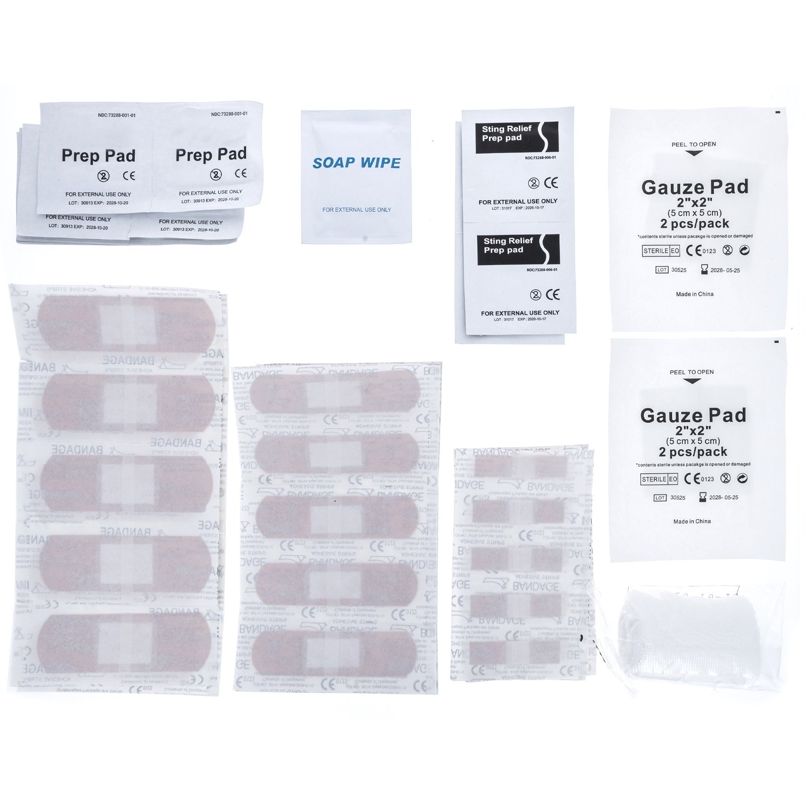 ASR Outdoor 55pc Compact Travel First Aid Kit in Resealable Bag Camping Hiking