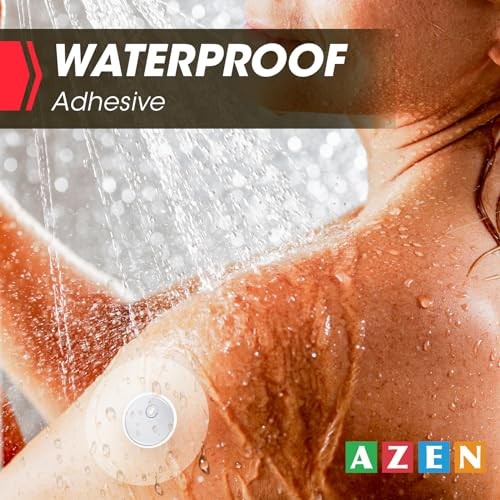 Azen 60 Freestyle Sensor Covers Libre 3 Waterproof Adhesive Patches Transparent